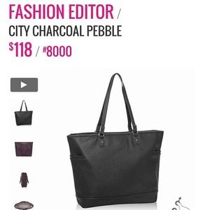 NWT ✨fashion editor- city charcoal bag